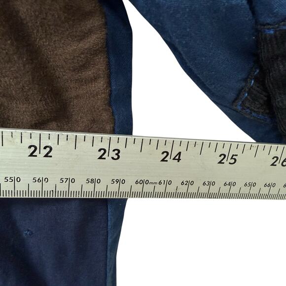 Urban Outfitters Mens Button Up Shirt Blue Patchwork Long Sleeve Size Medium - Picture 9 of 9